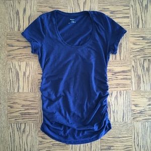 Navy maternity shirt