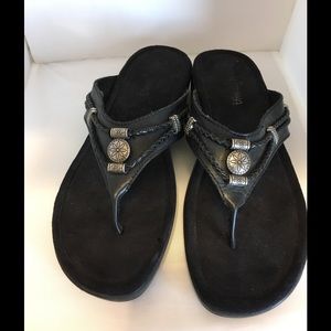 Minnetonka Black Sandals