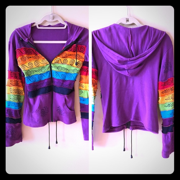 Stylish fitted hoodie with a zipper - Picture 1 of 1