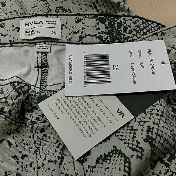 RVCA Snakeskin Noise Pollution Skinnies - Picture 4 of 4