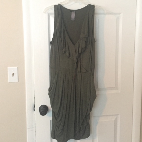 Olive green Bisou bisou dress