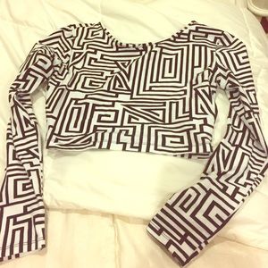 Forever 21 patterned crop top