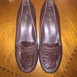 Brown Leather Franco Sarto Loafers
