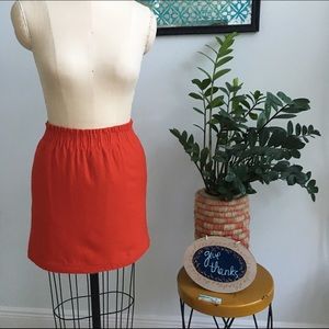 Red JCREW skirt