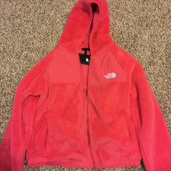Girls size 13-14 pink north face jacket