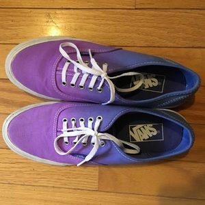 multi color lace up vans