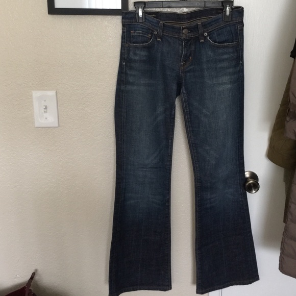Citizens of Humanity Ingrid# 002 Stretch Low Waist Flared Jeans Size 26
