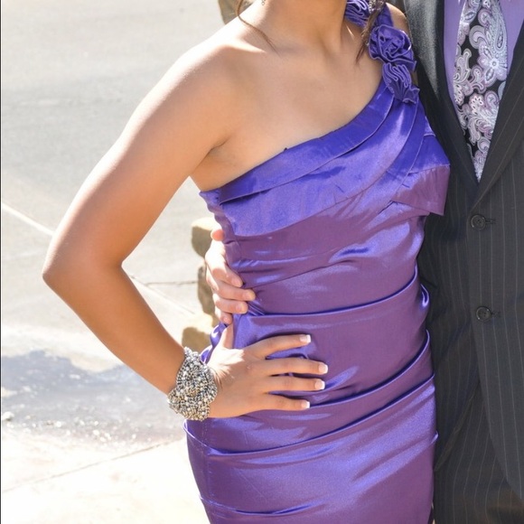 Purple formal junior dress