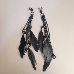 GUESS Feather Earrings