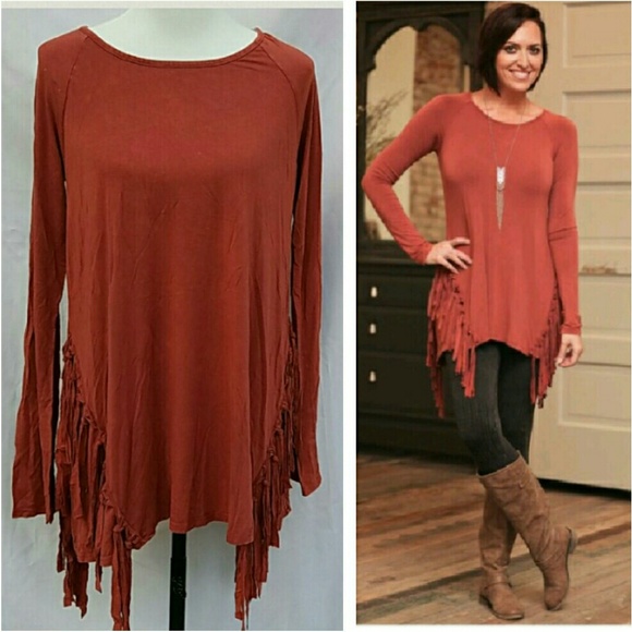 Side Fringe Tunic