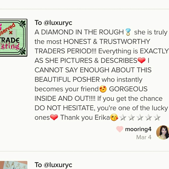 TRADE REVIEWS (A few love notes) - Picture 7 of 9