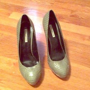 Kathryn Amberleigh Snakeskin Pumps