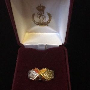 Premier jewelry gold and silver ring