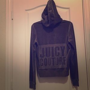 Gray Juicy couture zip up hoodie