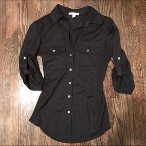 James Perse 3/4 length Button Down