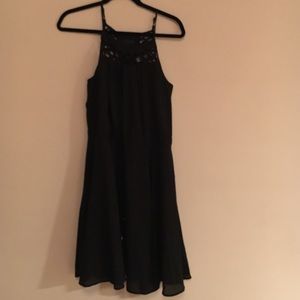 NWT Amazing black open weave top dress