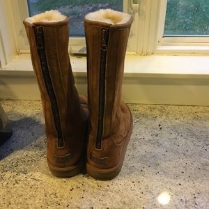 Ugg Boots Size 8. Copper Zipper