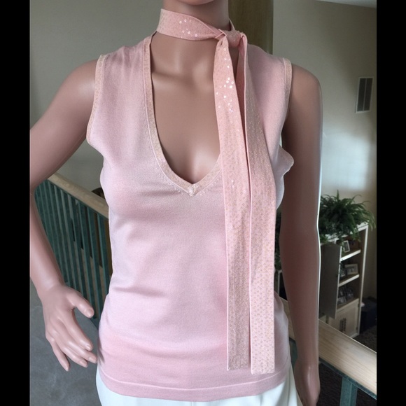 Pale Pink Sequined Top - Picture 3 of 4