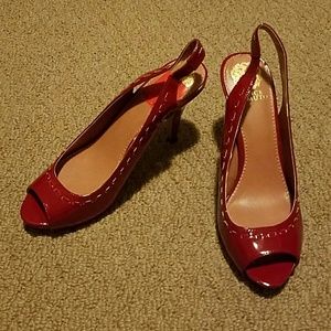 Vince Camuto Red Slingback Heels