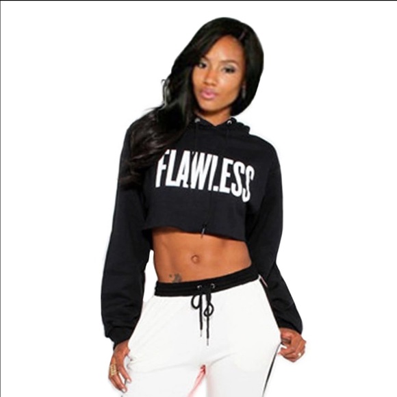 Tops - Flawless Crop Top Hoodie