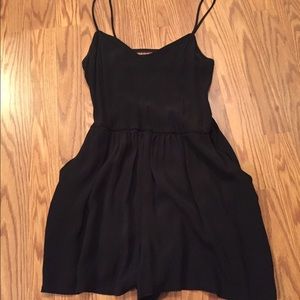 Black Open Back Romper