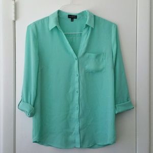 DONATED!! The Limited Sea Foam Green Loose Top