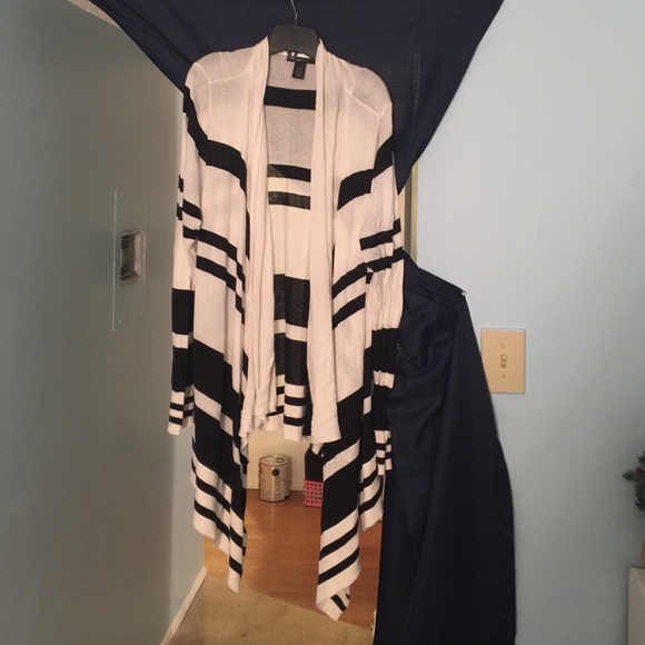 Black and white cardigan