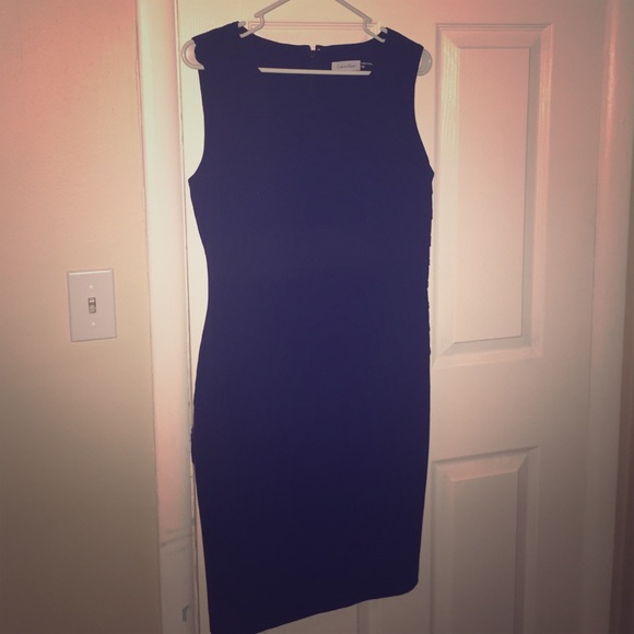 Black Calvin Klein sleeveless sheath