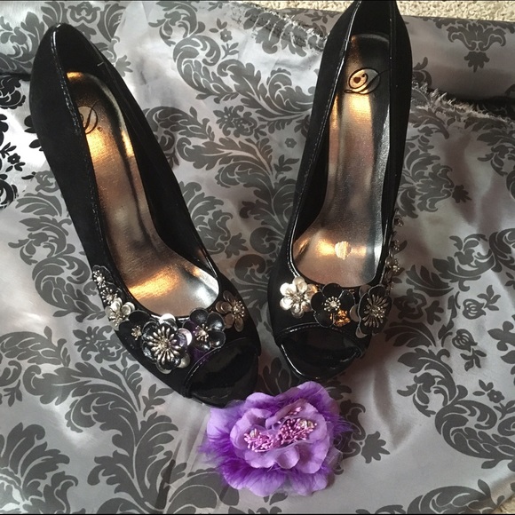 D by Delicious Platform Open Toe Heels Size 9