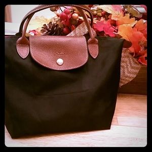 Mini Longchamp Black Tote Bag