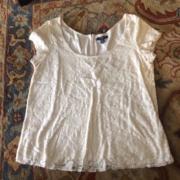 DONATED. American Eagle lace tee