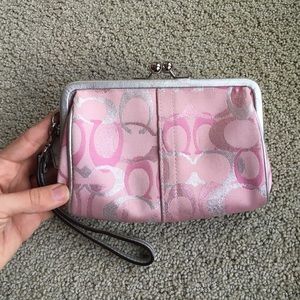 Pink Coach clutch