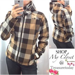 north face checkered jacket