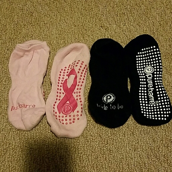 Pure Barre Breast Cancer Awareness Socks