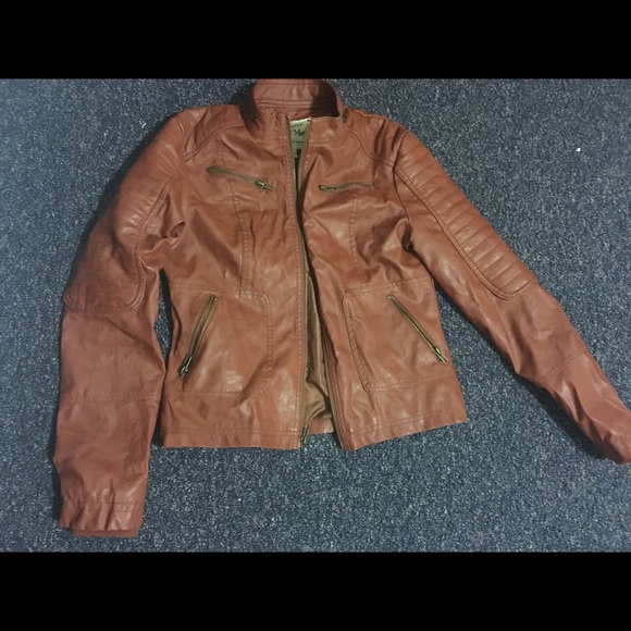 Brown leather jacket ⚡️ - Picture 1 of 2