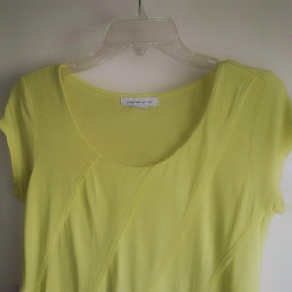 Liz Claiborne Yellow Top - Picture 2 of 3