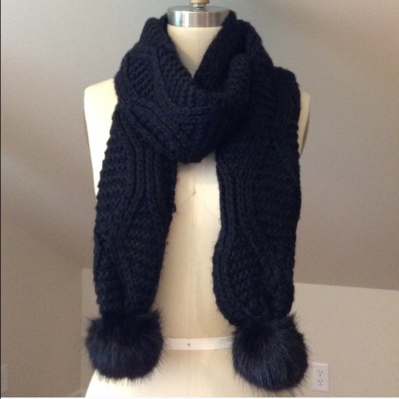 Topshop Black Knit Scarf - Picture 1 of 1