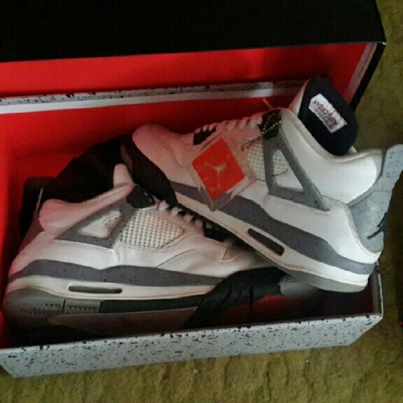 Air jordan 4 white cement - Picture 1 of 1