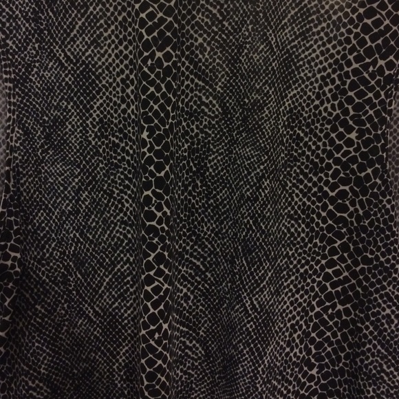 Snakeskin Print Ruffle Front Top - Picture 4 of 4