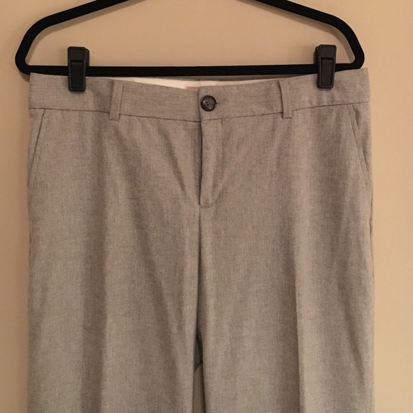 Gray flannel trouser let pants. Fully lined!