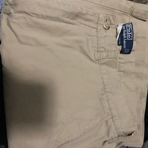 Tan polo shorts