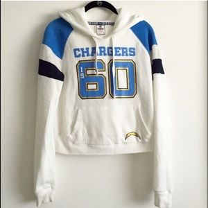 Chargers VS Pink Cropped Sweater