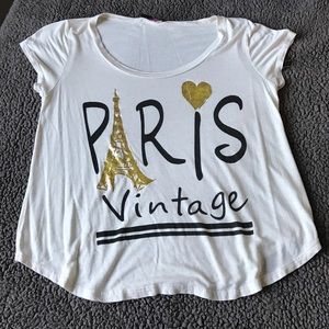 "Paris vintage" top