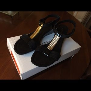Black/Gold Alfani Sandals