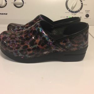 Leopard print Dansko clogs