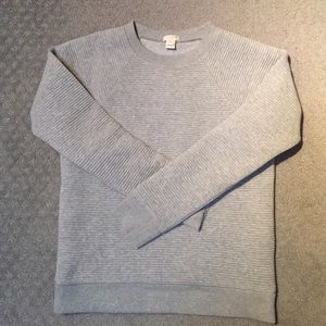 EUC gray textured J. Crew sweatshirt
