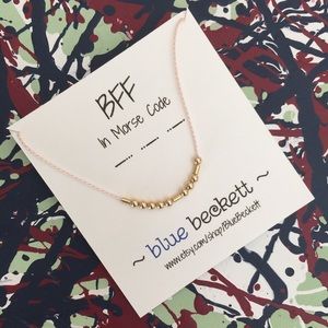Morse Code 'BFF' Necklace