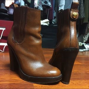 Tory Burch tan brown Ankle Boots