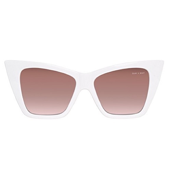 Quay X Shay Mitchell White Vesper Sunglasses