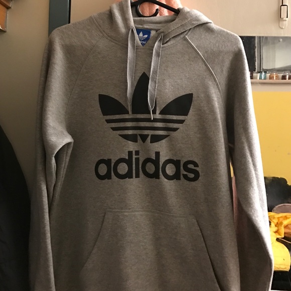 Gray Adidas classic hoodie